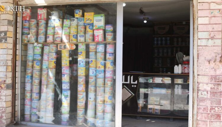 حليب أطفال في إحدى الصيدليات في الحسكة - نورث برس/ أرشيفية