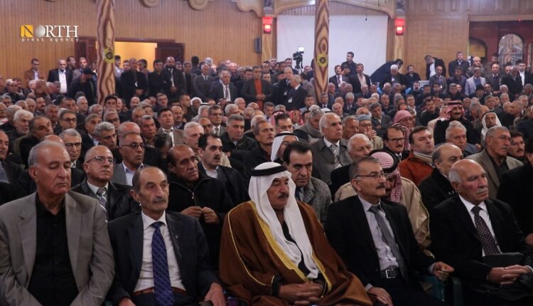 جانب من مؤتمر الحزب الديمقراطي التقدمي الكردي في سوريا بريف القامشلي- نورث برس