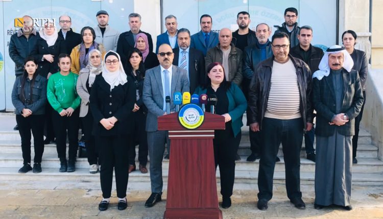 الإدارة الذاتية تلقي بياناً حول الهجمات التركية - نورث برس