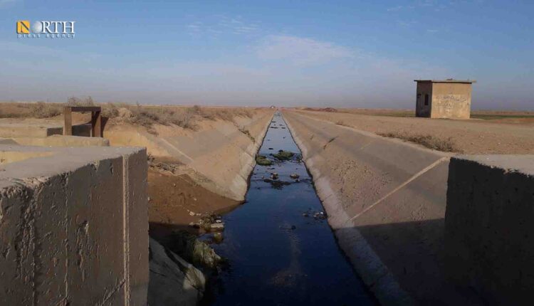 انقطاع مياه الري في قناة ري البليخ غربي الرقة- نورث برس