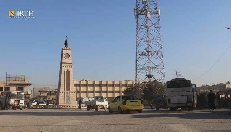دوار الساعة وسط مدينة الرقة_نورث برس