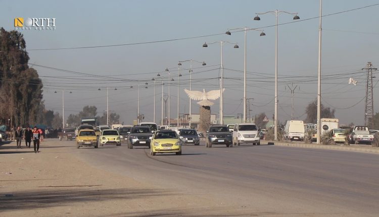 شارع رئيسي في مدينة الحسكة ـ نورث برس