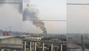 دخان متصاعد جراء استهداف تركي لحي علايا بالقامشلي – نورث برس