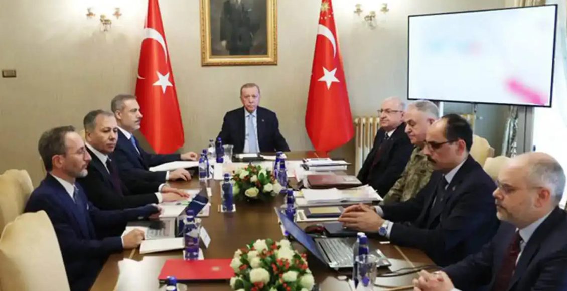 اجتماع أمني ترأسه الرئيس التركي رجب طيب أردوغان