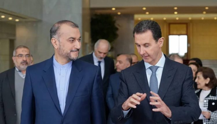 الرئيس السوري بشار الأسد ووزير الخارجية الإيراني حسين أمير عبداللهيان