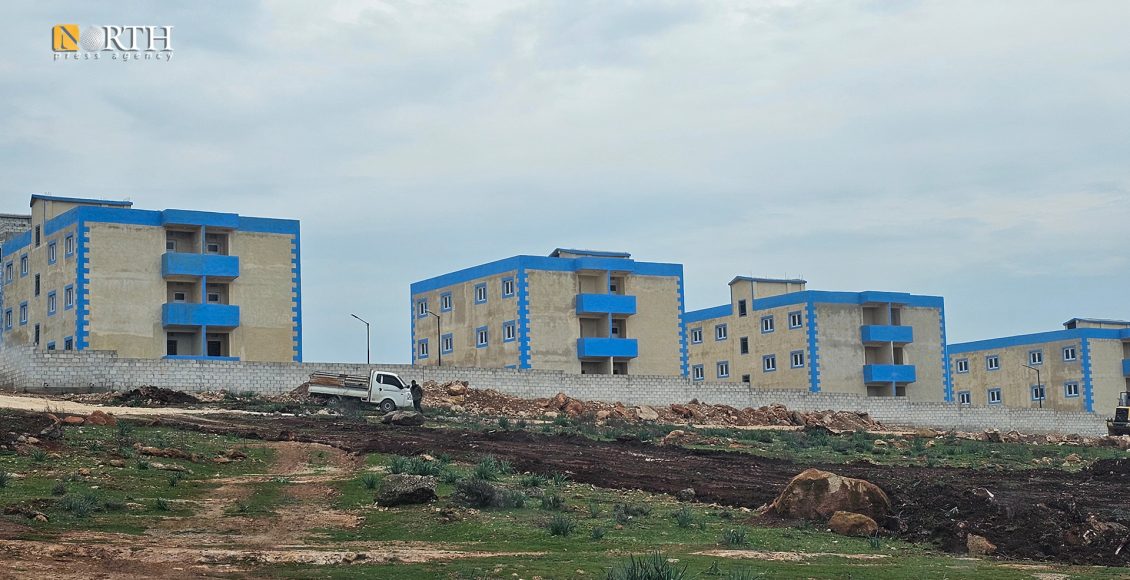 مستوطنة بنتها منظمة تركية في عفرين - نورث برس