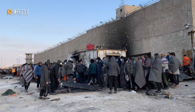 آخر مجموعة لعناصر "داعش" في سجن الصناعة في الحسكة تسلم نفسها لـ"قسد"/ أرشيف نورث برس