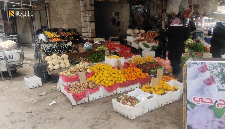 سوق خضار بدوما في دمشق - نورث برس