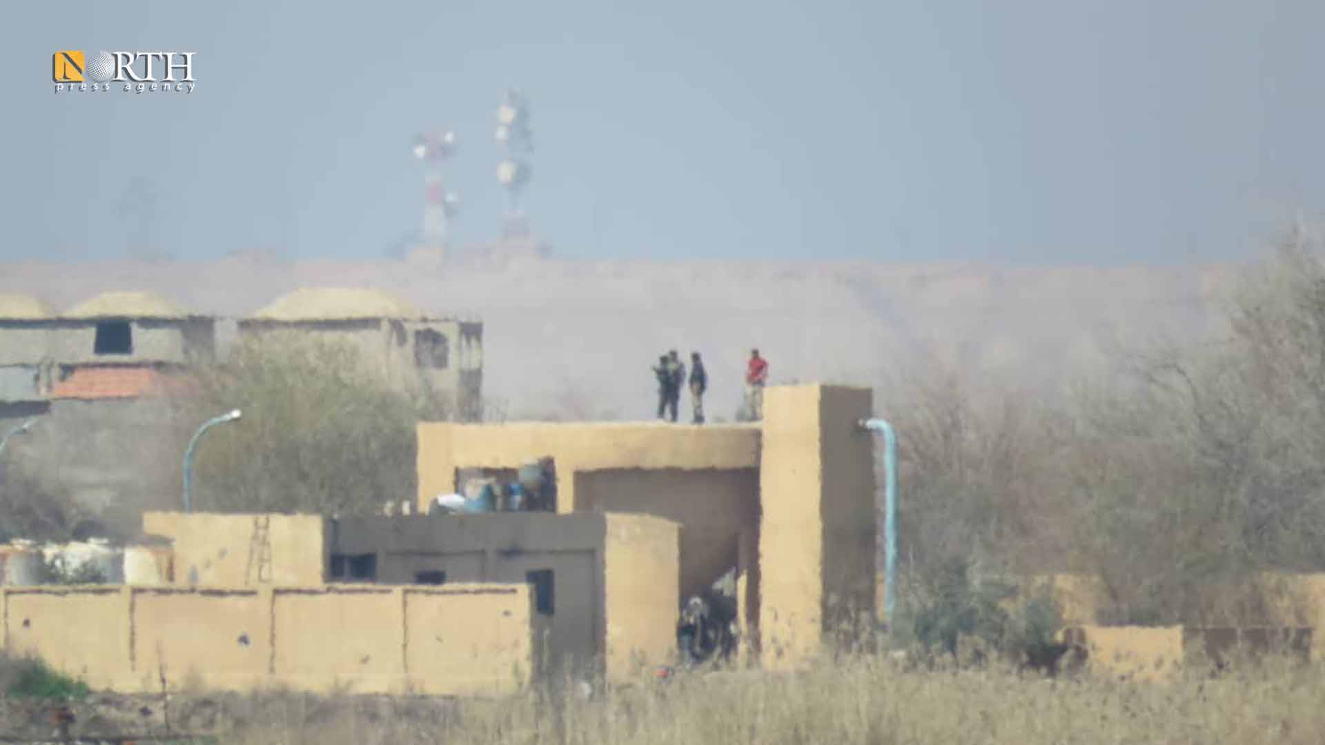 نقطة عسكرية للفوج التاسع الموالي لإيران ببلدة الدوير شرقي دير الزور