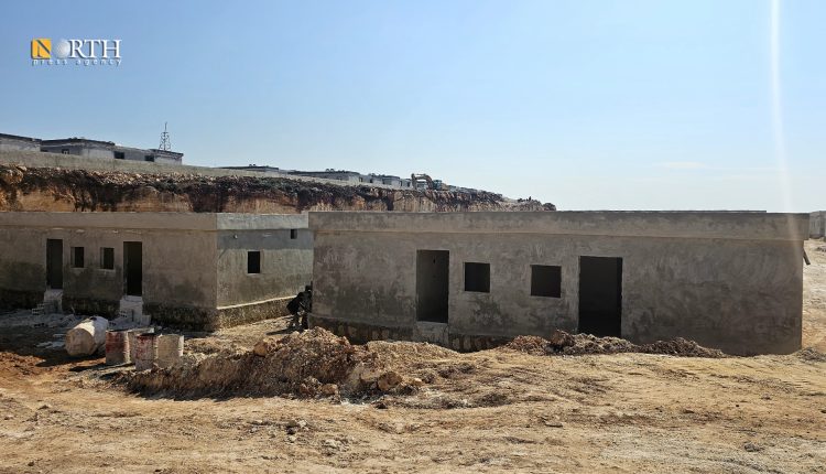 عمليات بناء مستوطنة جديدة في جبل الأحلام بعفرين - نورث برس