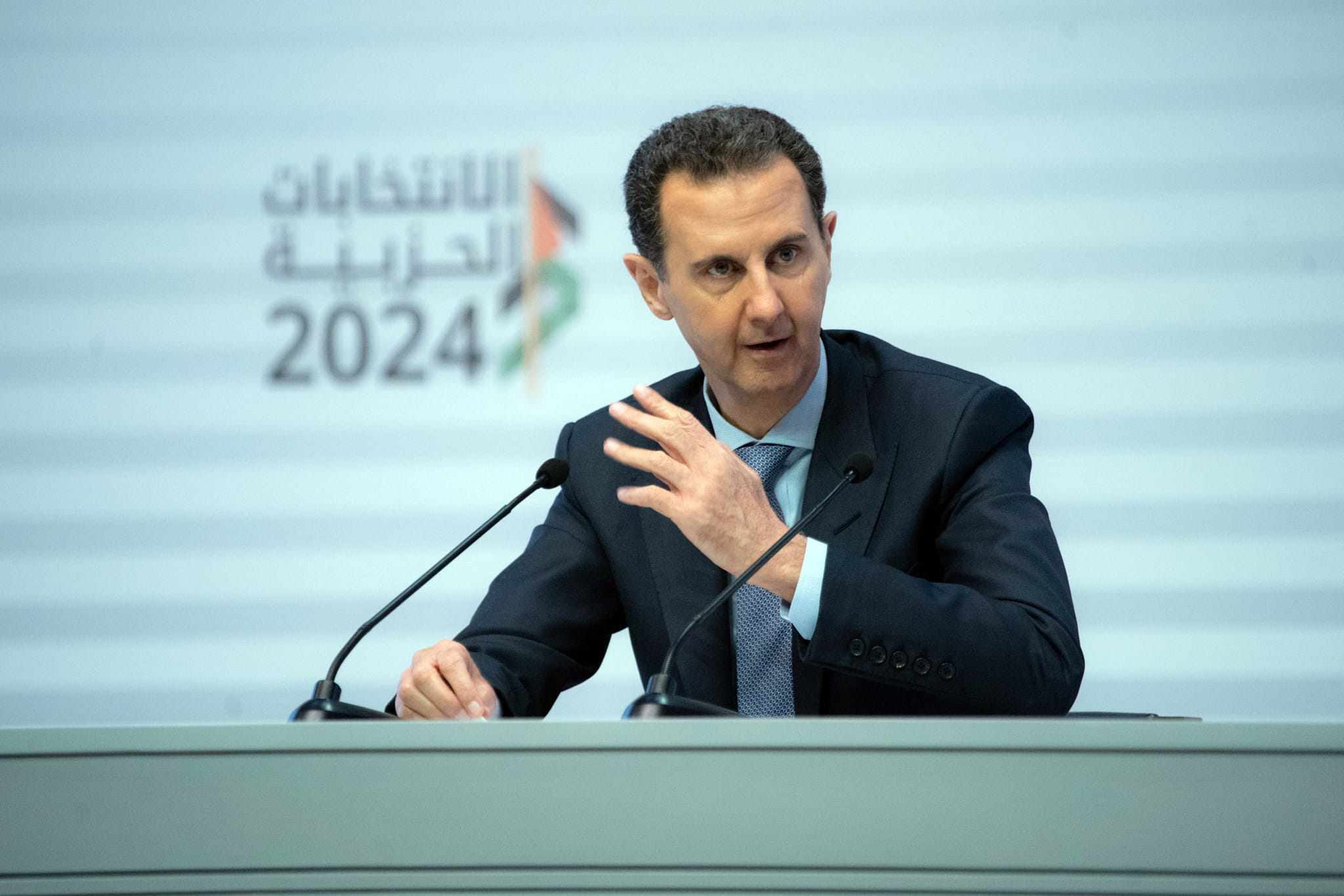 الرئيس السوري بشار الأسد في الاجتماع الموسع لحزب "البعث" بداية أيار/ مايو الجاري - حزب "البعث"