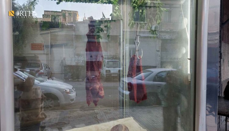 واجهة محل لبيع اللحوم في دمشق - نورث برس