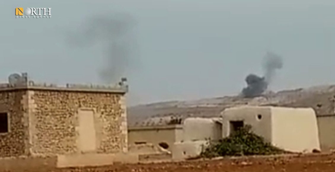قصف تركي لقرية الصيادة بريف منبج – نورث برس