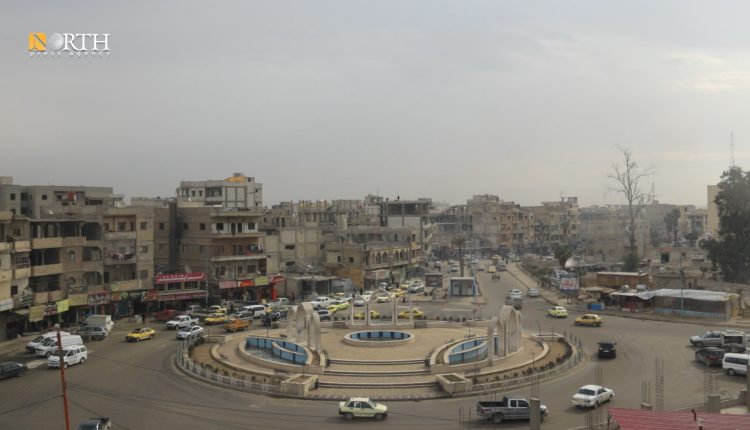 دوار النعيم وسط مدينة الرقة - نورث برس