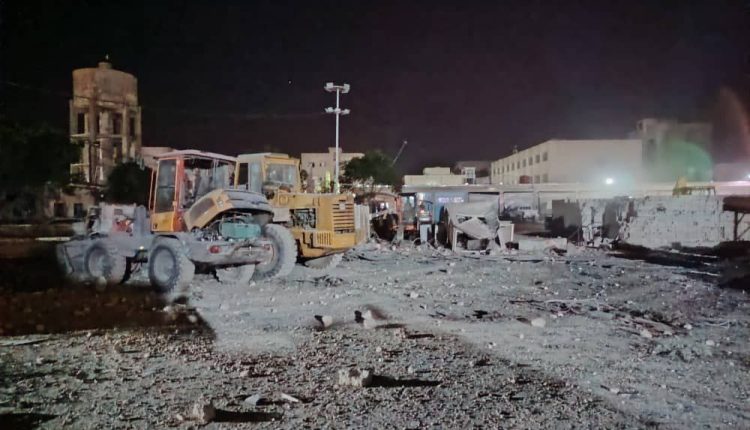 آثار القصف الإسرائيلي على منطقة حجيرة بريف دمشق - متداول