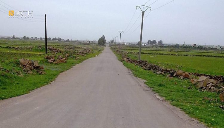 الطريق المؤدي إلى قرية الناصرية بريف درعا الغربي - نورث برس