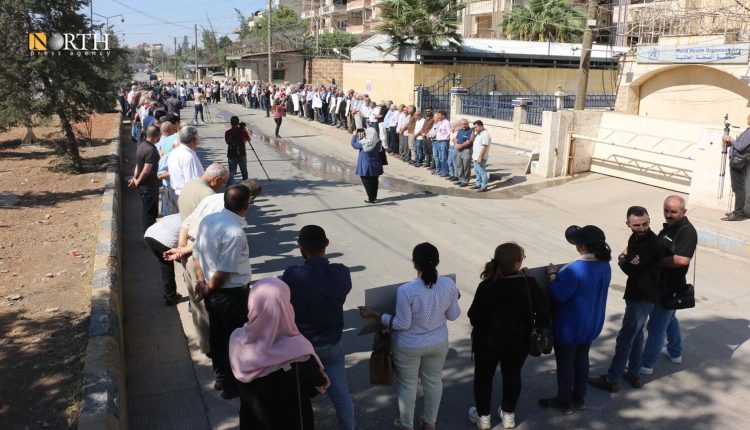 وقفة احتجاجية سابقة للمجلس الوطني الكردي أمام مقر الأمم المتحدة في القامشلي - نورث برس