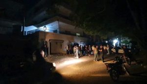 صورة متداولة لآثار قصف إسرائيلي سابق استهدف مدينة بانياس في شهر أيار الماضي