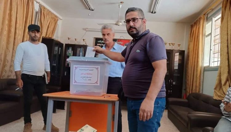 جانب من انتخابات مجلس الشعب بدير الزور - متداول