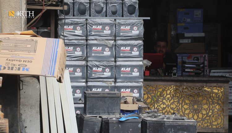 متجر لبيع البطاريات في الحسكة - نورث برس