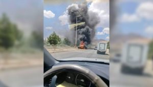 استهداف إسرائيلي لسيارة على طريق دمشق/ بيروت الأسبوع الفائت- متداول