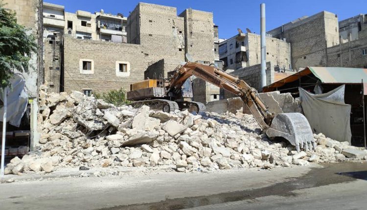 عمليات هدم لأبنية متضررة من الزلزال الذي ضرب سوريا في شباط/فبراير 2023 – نورث برس