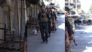 مقاتلون من "قسد" ببلدة الشحيل شرقي دير الزور - المركز الإعلامي لـ "قسد"