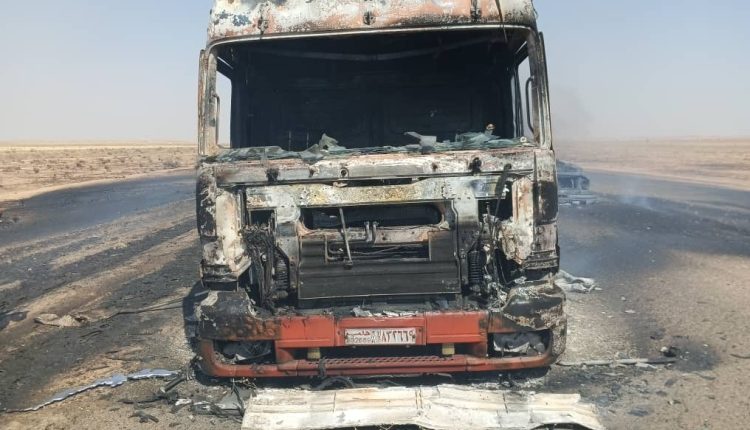 احتراق صهريج لنقل المحروقات وسط سوريا بهجوم مسلحين يرجح تبعيتهم لتنظيم "داعش" – متداول