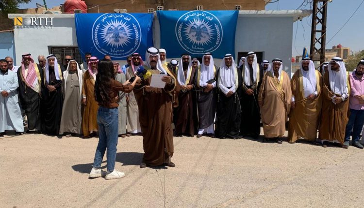 مؤتمر صحفي لعشائر في الجزيرة السورية في الحسكة- نورث برس