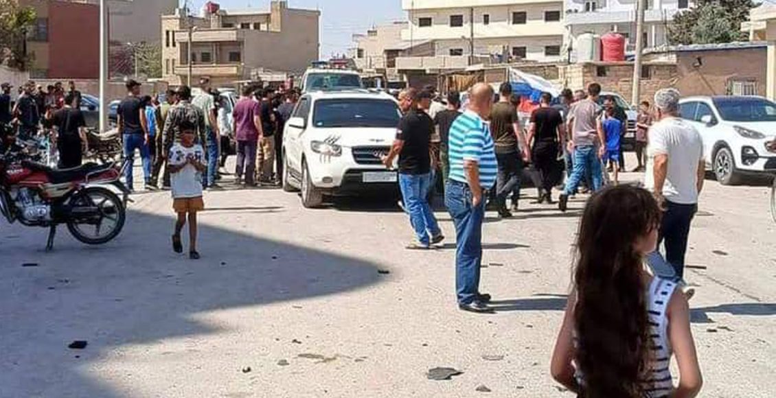 سكان يوقفون دورية روسية قبل معاينتها لقصف تركي - متداول