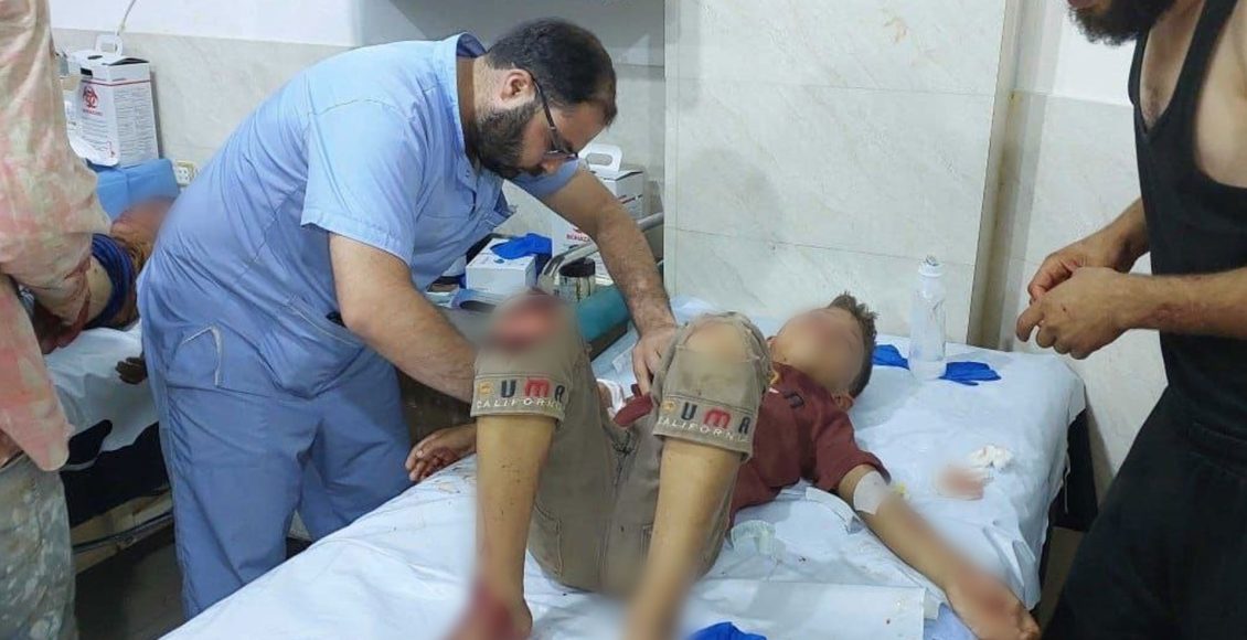 إصابات خلفها قصف جوي حكومي على قرية كفرنوران بريف حلب الغربي - متداول