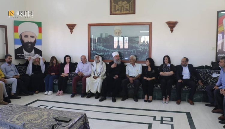 اجتماع لقراءة بيان الإعلان عن بدء أعمال الهيئة العامة لحراك السويداء – نورث برس