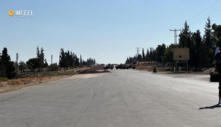معبر أبو الزندين شرق حلب الواصل بين مناطق سيطرة القوات الحكومية والعارضة - نورث برس