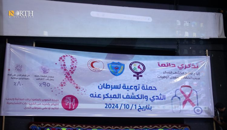 محاضرة في القامشلي بشمالي سوريا حول الكشف المبكر عن سرطان الثدي - نورث برس