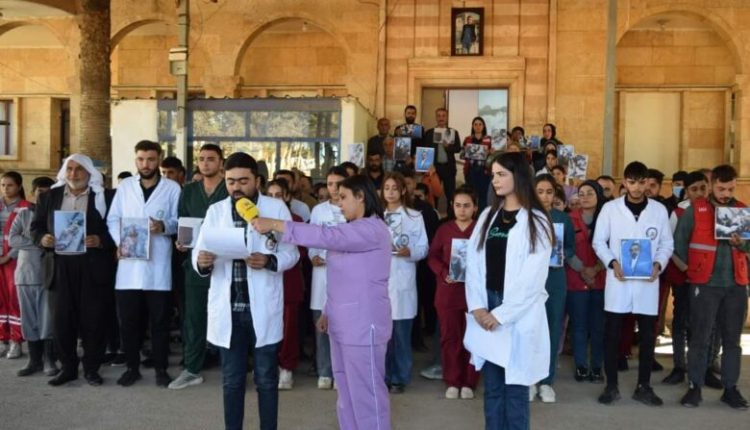 الكادر الطبي في مشفى "آفرين" بريف حلب الشمالي -"عفرين نيوز 24"