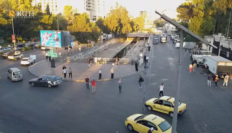 شارع شكري القوتلي وسط دمشق – نورث برس