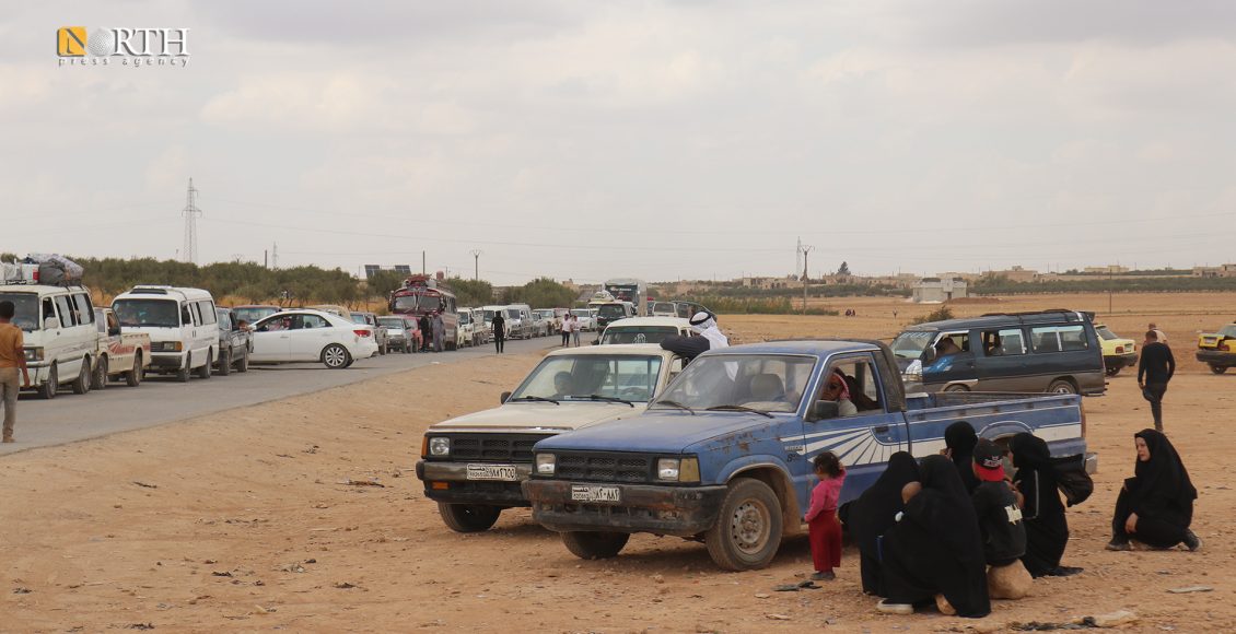 وصول دفعة جديدة من السوريين الفارين من حرب في لبنان إلى معبر التايهة بريف منبح - نورث برس
