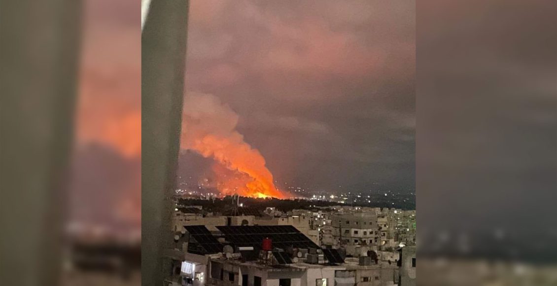 انفجار نتيجة غارة إسرائيلية على اللاذقية - متداول