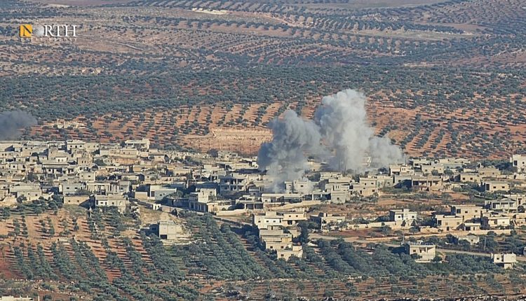 قصف صاروخي على موقع بقرية مجدليا جنوب إدلب - نورث برس
