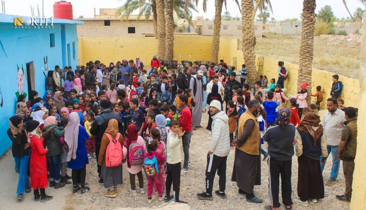 مدرسة الأمل ببلدة الباغوز بعد تأهيلها – نورث برس
