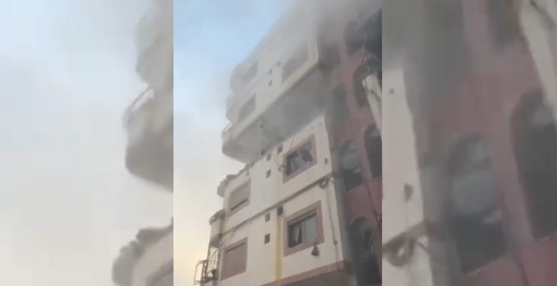 موقع تعرض للقصف الإسرائيلي بمنطقة السيدة زينب - متداول