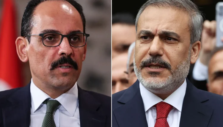 وزير الخارجية التركي هاكان فيدان ورئيس جهاز الاستخبارات إبراهيم قالن