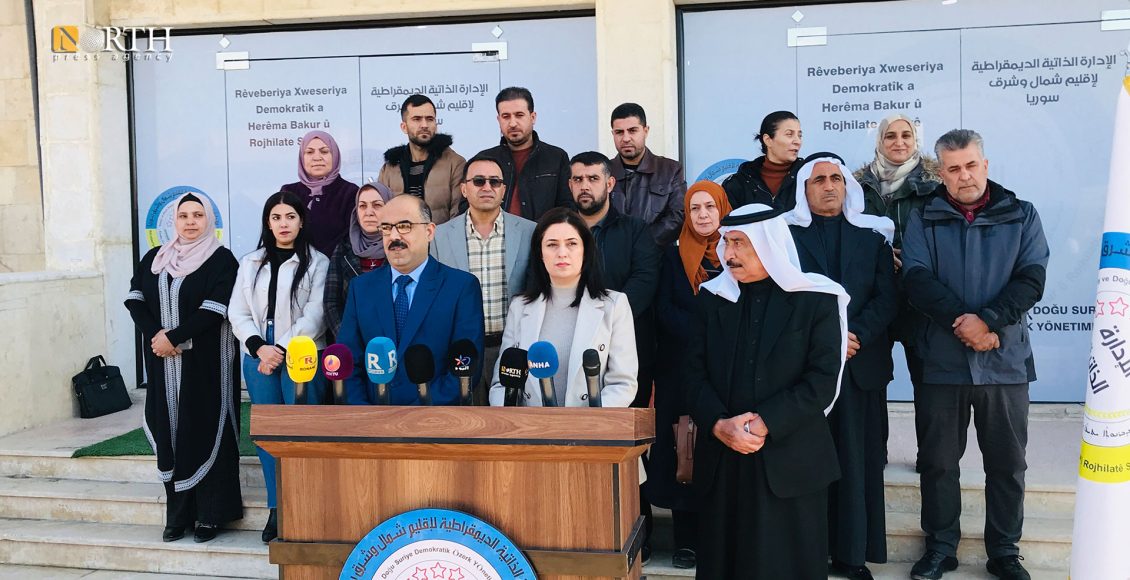 الإدارة الذاتية تلقي بيان حول ما يجري في حلب وإدلب - نورث برس