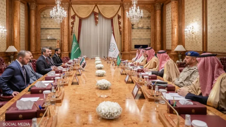 اجتماع وزير الدفاع السعودي مع وزير الخارجية السوري والوفد المرافق له