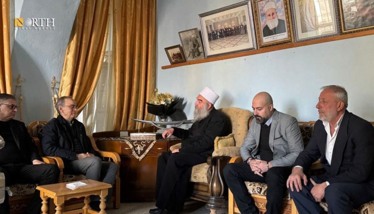 جانب من لقاء حكمت الهجري مع وفد الائتلاف وهيئة التفاوض السورية - نورث برس