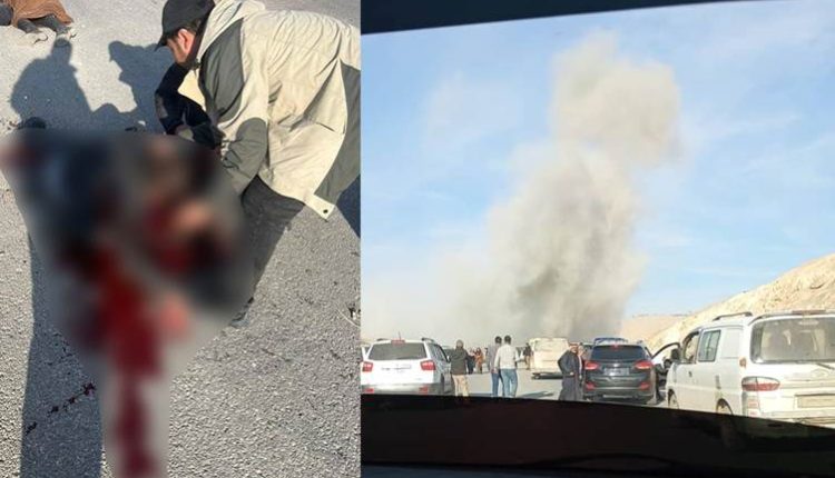 تصاعد دخان نتيجة قصف تركي لقافلة مدنيين بالقرب من سد تشرين - متداول