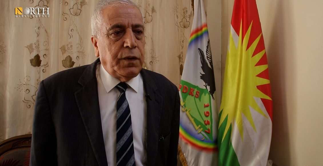 نصر الدين إبراهيم سكرتير الحزب الديمقراطي الكردي في سوريا (البارتي) - نورث برس
