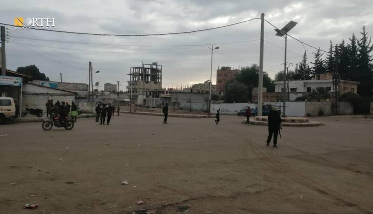 انتشار عناصر إدارة العمليات العسكرية التابعة لقيادة سوريا الجديدة في مدينة الصنمين – نورث برس