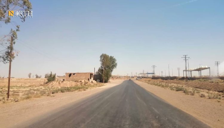 الطريق العام عند مدخل مدينة دير الزور – نورث برس