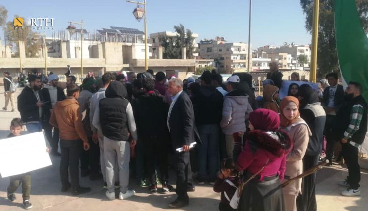 اعتصام لذوي مفقودين من درعا في اليونان - نورث برس